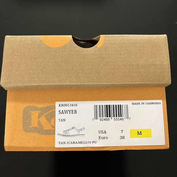 Korks Sawyer Womens Braided Strappy Sandals Size 7 Brown Stylish & Casual Shoes - Picture 6 of 15